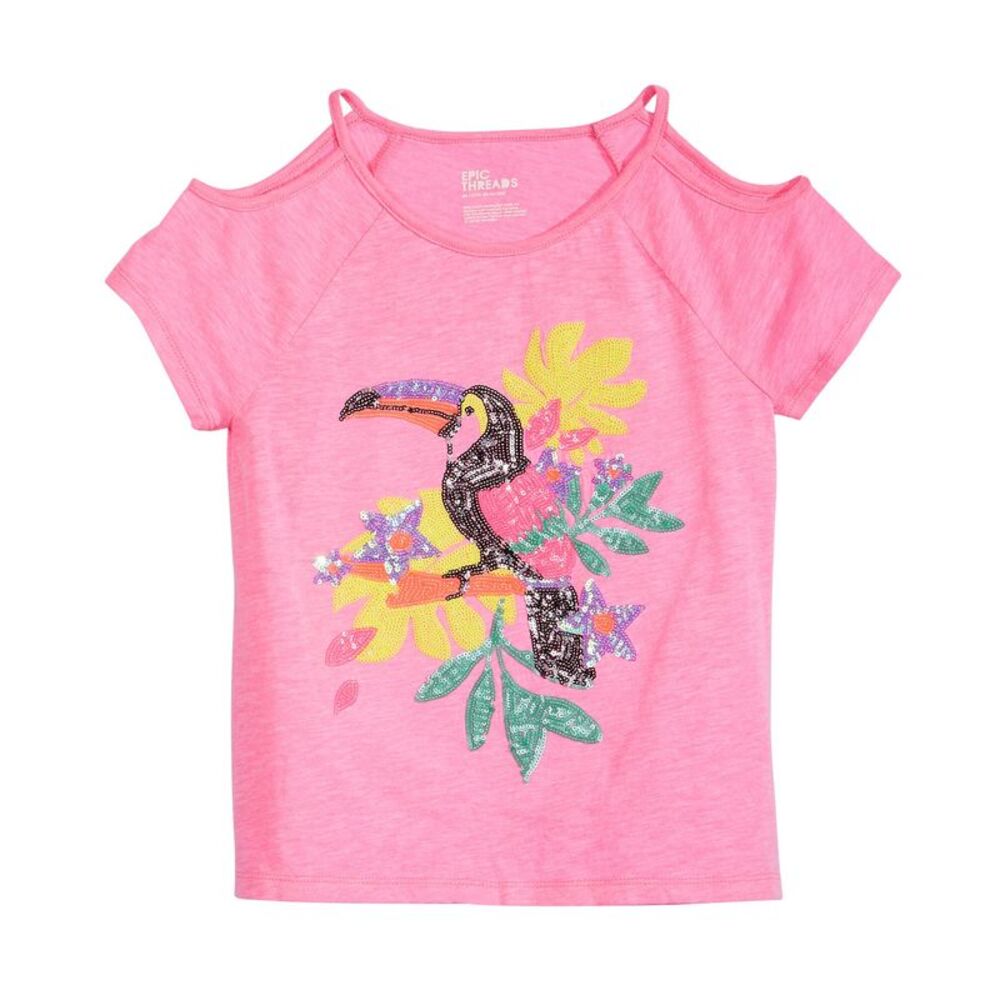 Epic Threads Big Girls Cold Shoulder T-Shirt
